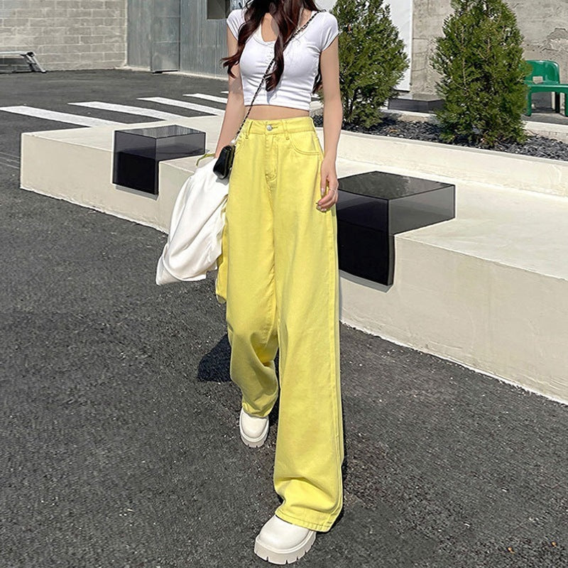 Versatile Korean Style Slimming And Straight Mop Pants