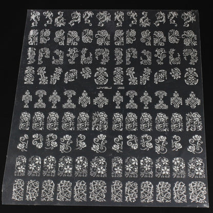 108 hot gold and silver stickers nail 3D stickers