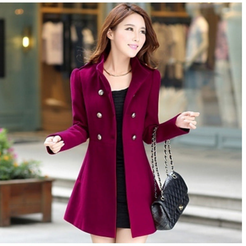 Women's Woolen Coat Korean Style Woolen