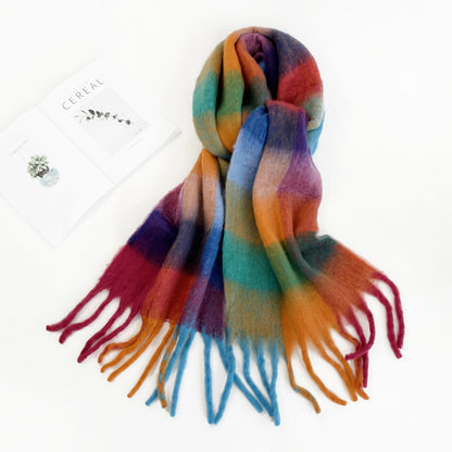 Fashion Solid Color Haima Hair Scarf For Women