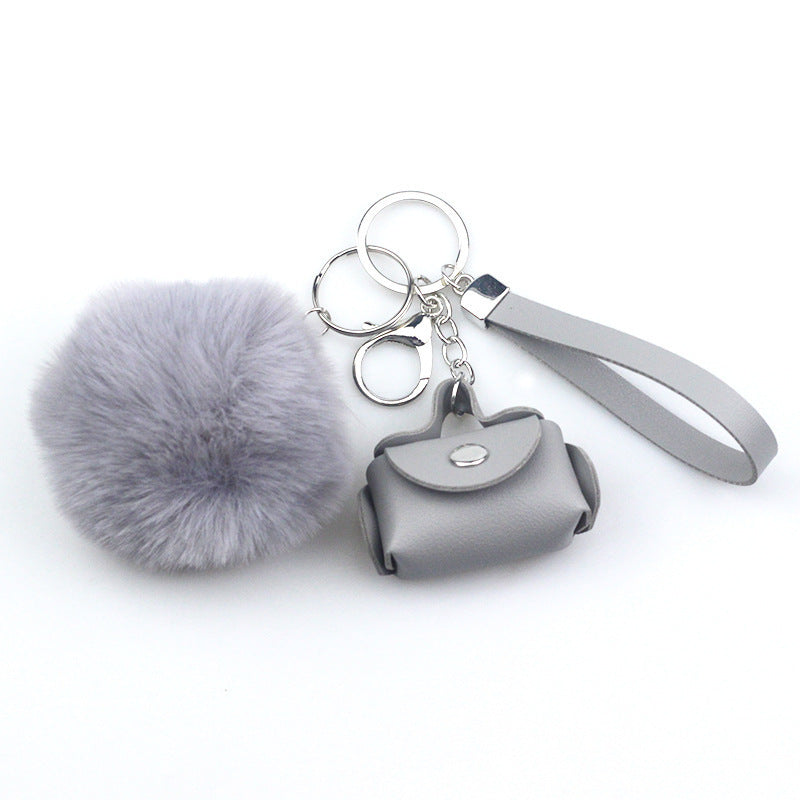 Fashion Ornaments Creative Leather Bag Keychain