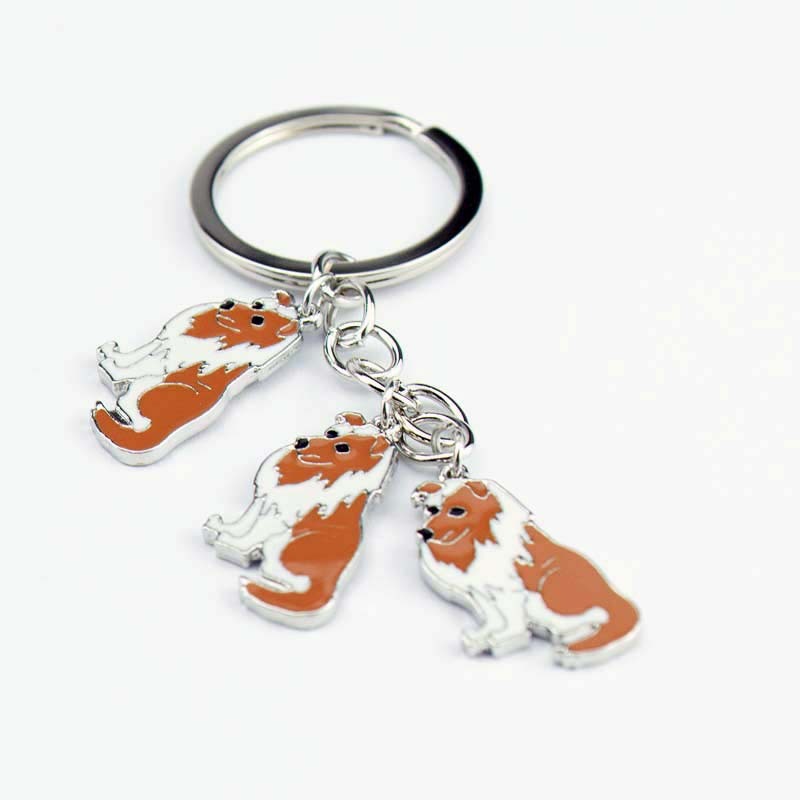 Little Creative Gifts Metal Key Ring Pet Dog Keychain Pendant