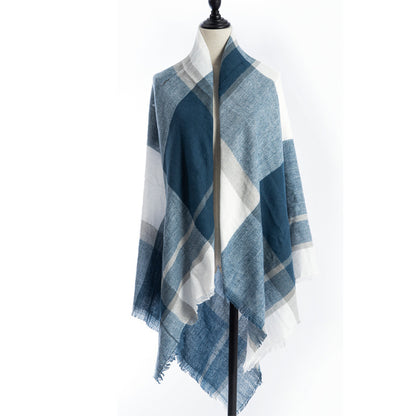 Women's Cashmere-like Plus-sized Double-sided Qicaigei Scarf Shawl