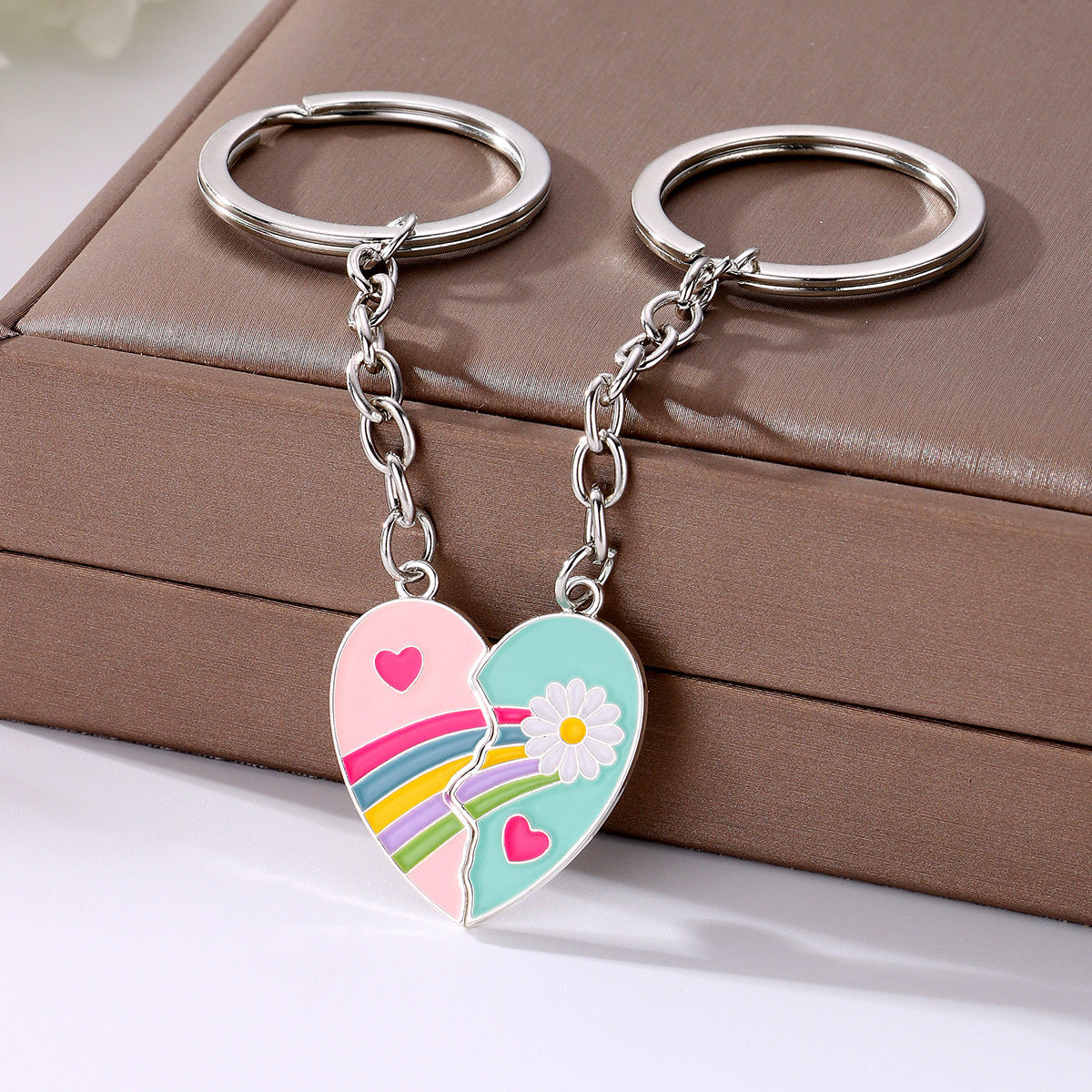 Girly Heart Lovely Key Buckle Pendant Ornaments For Couple