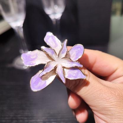 Broche Bauhinia francés súper hermoso para mujer