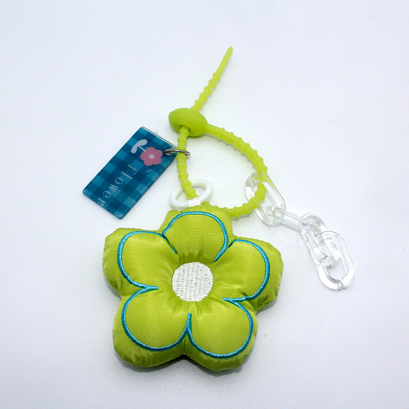 Creative Cute Flowers Keychain Plush Pendant Female Ins Style