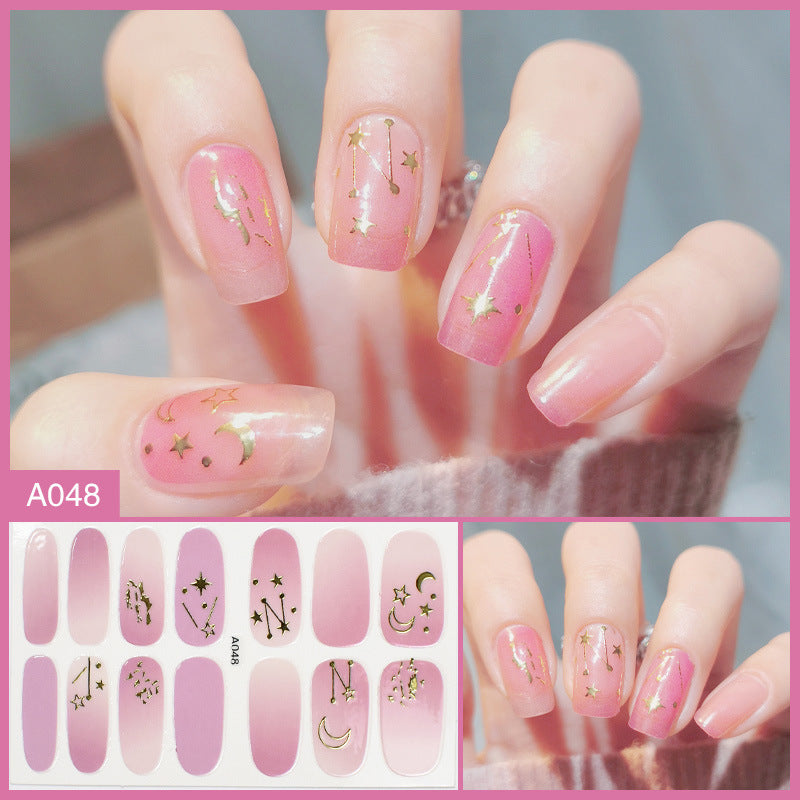 Nail Stickers Female Manicure Full Stickers Finished 3d Waterproof