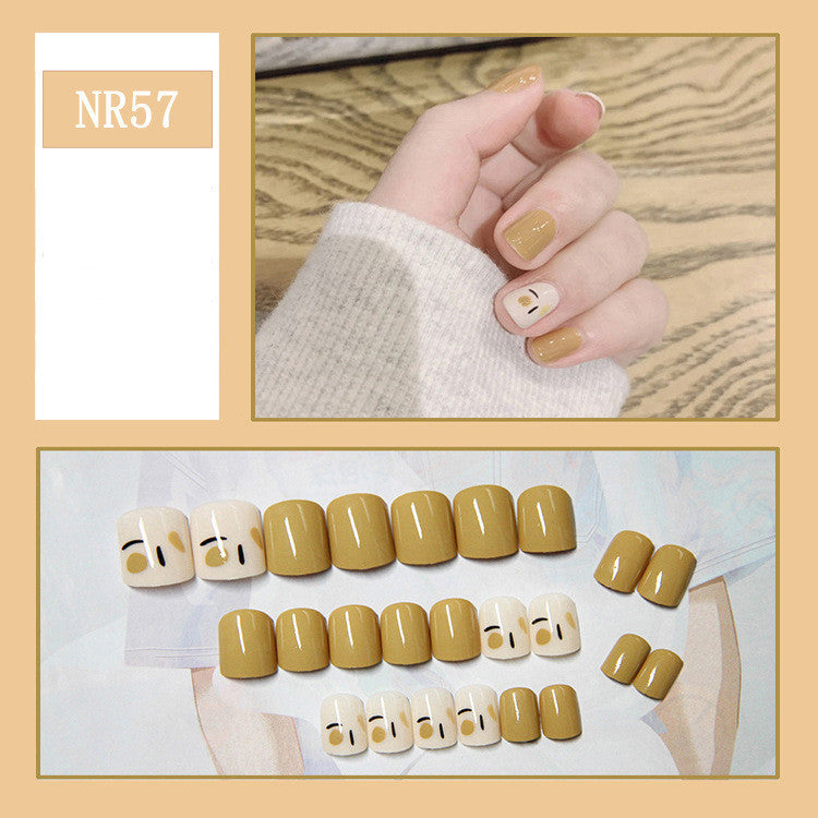 24 Pieces Of Nail Art Patches Can Be Detached And Reused