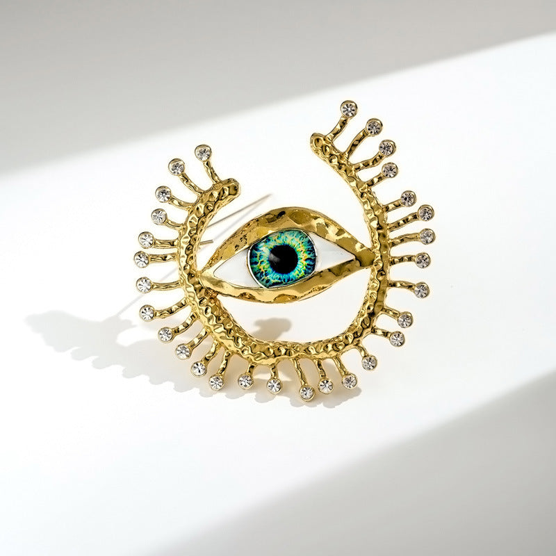 European And American Retro Devil's Eye Brooch