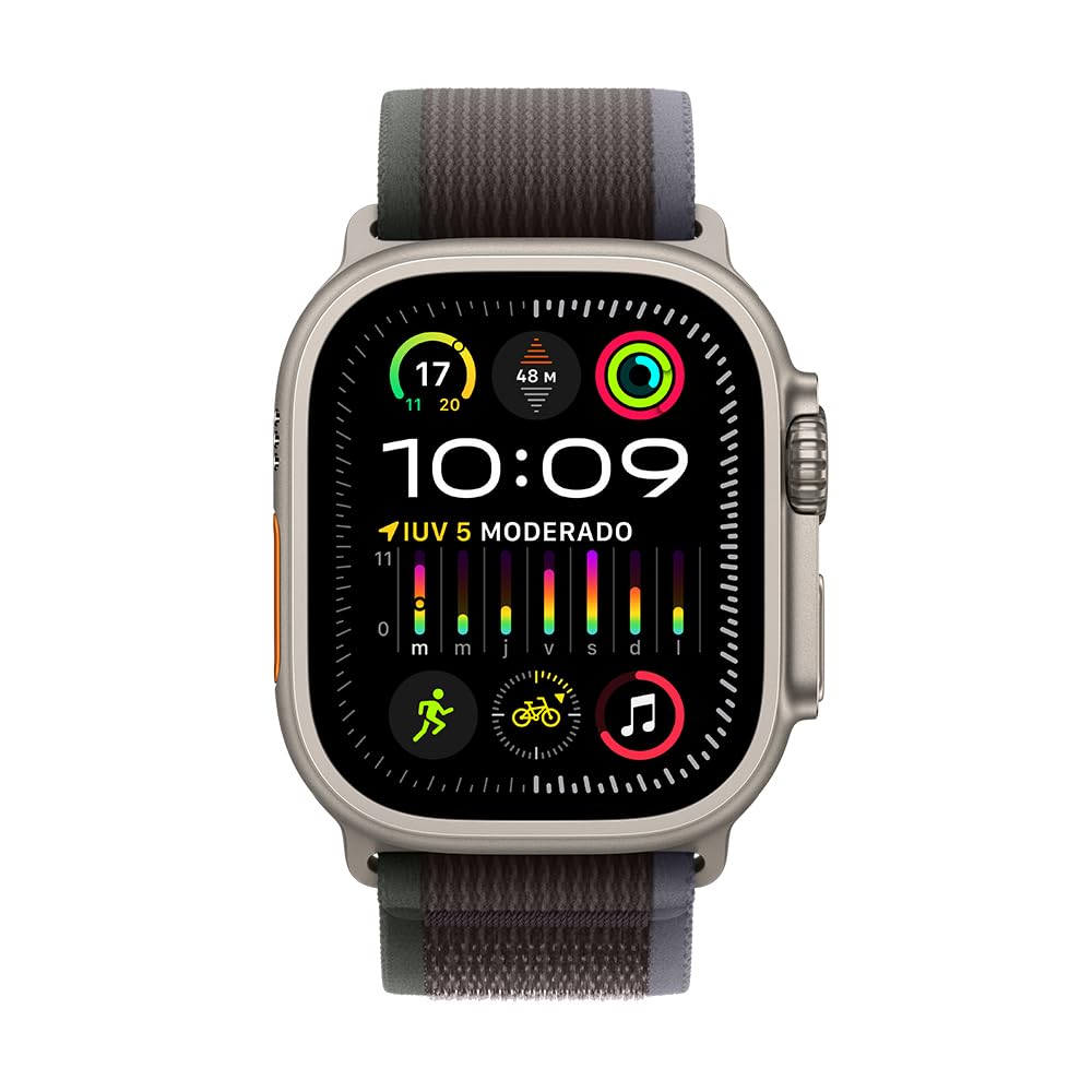 Apple Watch Ultra 2 GPS + Cellular • Caja de Titanio Negro de 49 mm • Correa Alpine Verde Oscuro - Mediana 