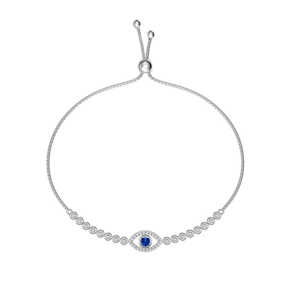 Pulsera elegante de lujo con luz de interés especial con diseño de modelado de ojos azules de alta calidad