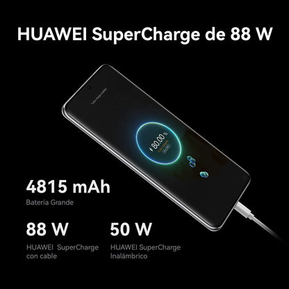 HUAWEI P60 Pro 8+256, Cámara de Ultra Iluminación con Apertura Ajustable, IP68, 88W, Negro 