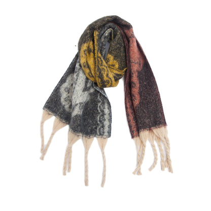 New Thick Tassel Paisley Jacquard Scarf