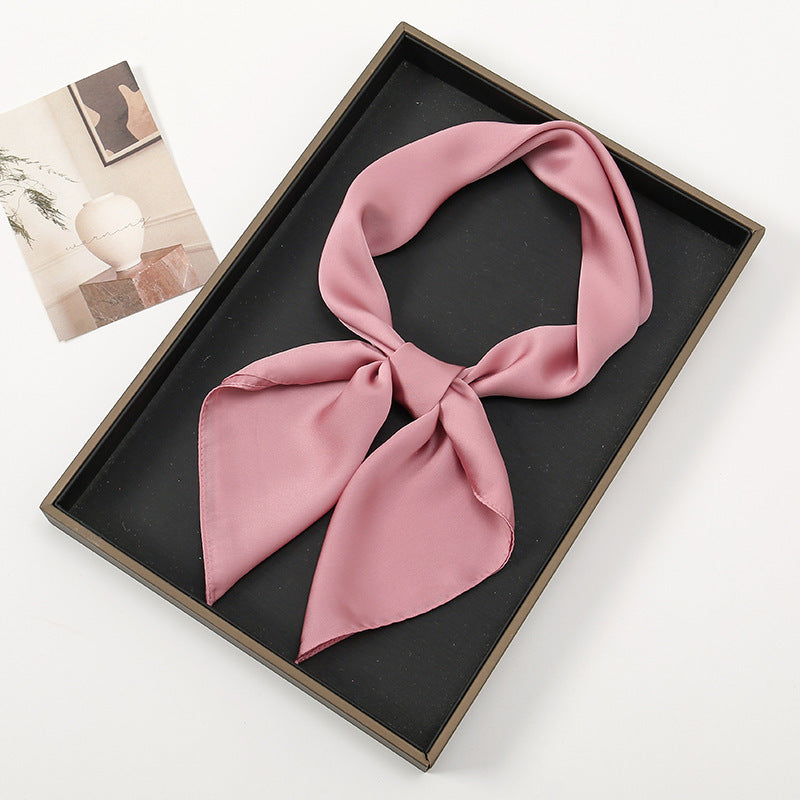 Simple And Versatile Satin Plain Handkerchief