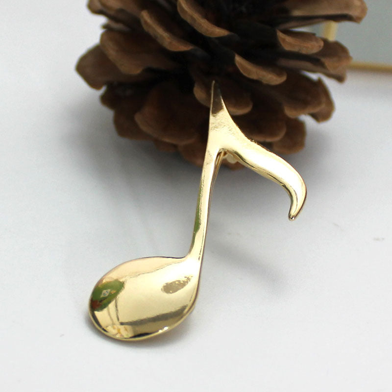 Musical Note Simple Atmospheric Natural Pin Brooch