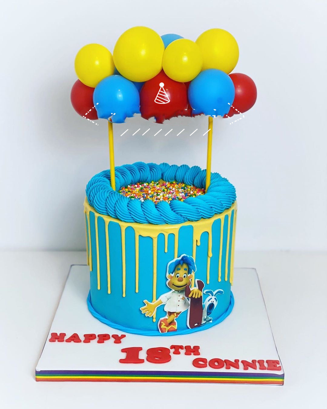 Decoración para tarta con globos pequeños de lentejuelas de color rojo de 5 pulgadas