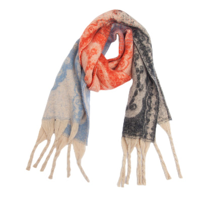 New Thick Tassel Paisley Jacquard Scarf