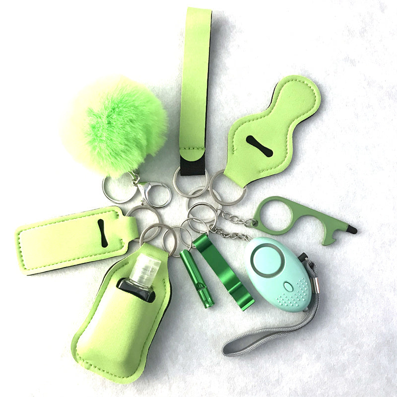 Wrist Keychain 10 Pieces Suit Door Opener Hand Sanitizer Bag