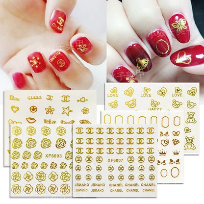 Nail Waterproof Hot Stamping Sticker