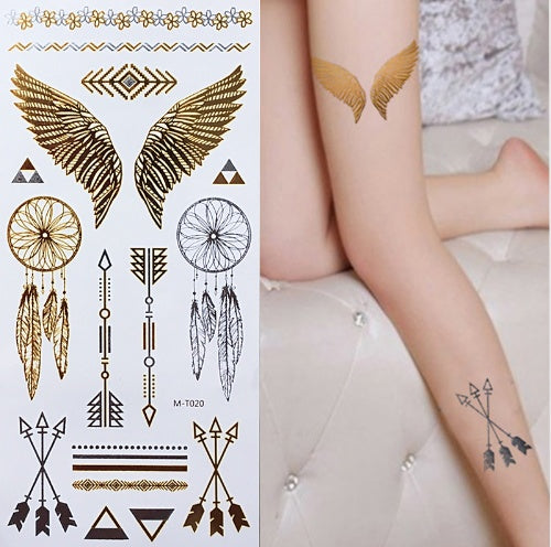 Tatouage Ailes De Liberté Mains Bras Jambes 