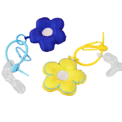 Creative Cute Flowers Keychain Plush Pendant Female Ins Style