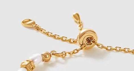 Pulsera de perlas para mujer, pulsera de temperamento de nicho, regalo de vacaciones de plata de ley S925