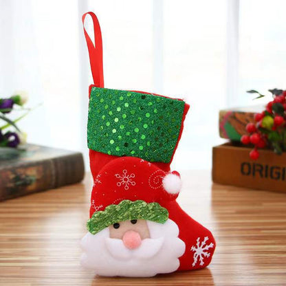 Christmas Decorations Christmas Stocking Pendant Christmas Stocking Gift Bag Hanging Piece