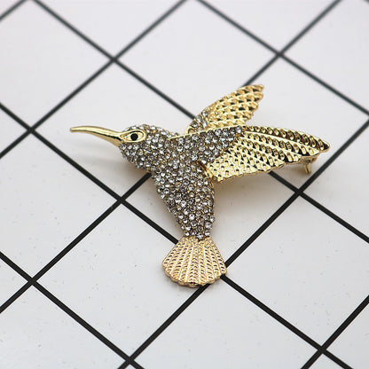 Retro Cute Hummingbird Brooch For Women