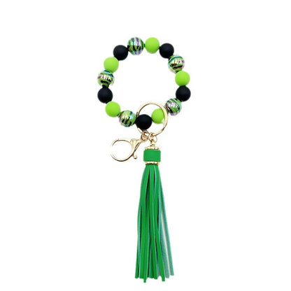 Handmade Beaded Bracelet Tassel Key Chain