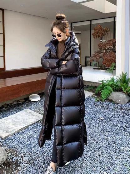 Extended Tall Thick Down Jacket Women