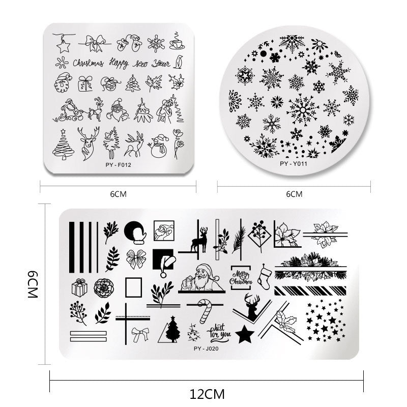 Plantilla de impresión de placa de uñas Herramienta de impresión de transferencia de uñas