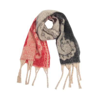 New Thick Tassel Paisley Jacquard Scarf