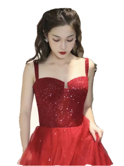 New Sequin Sling High-grade Princess Engagement Dress For Women