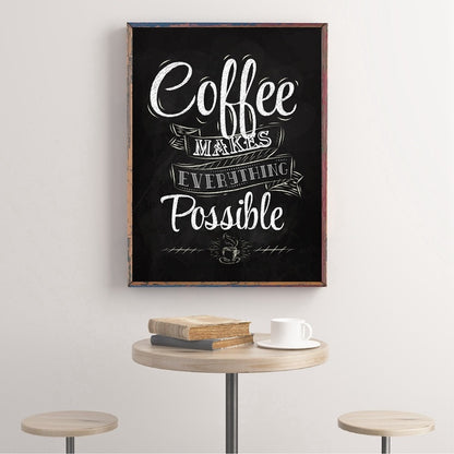 Cuadro de pared de café