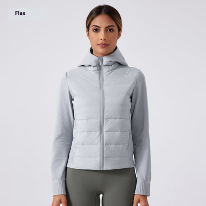 Thin Hood Down Jacket Women's Windproof, Waterproof And Warm Coat