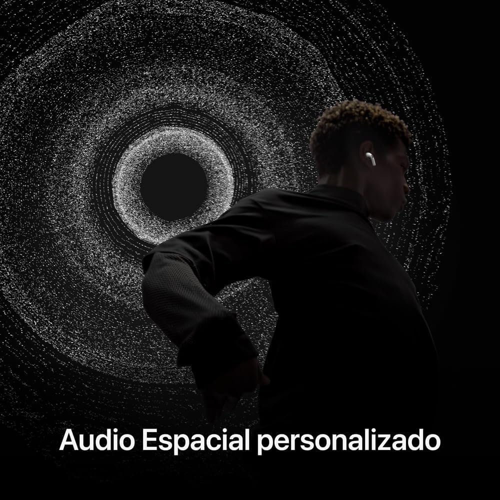 Audífonos inalámbricos AirPods Pro 2 de Apple, audífonos Bluetooth, Cancelación Activa de Ruido, Modo Ambiente, Audio Espacial Personalizado, Sonido de Alta fidelidad, Chip H2, Carga USB-C