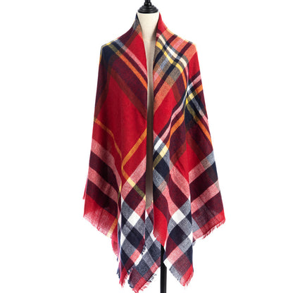 Women's Cashmere-like Plus-sized Double-sided Qicaigei Scarf Shawl