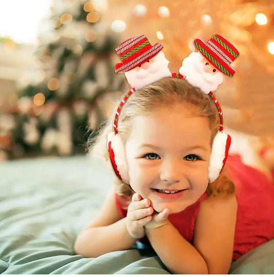 Christmas new headband earmuffs