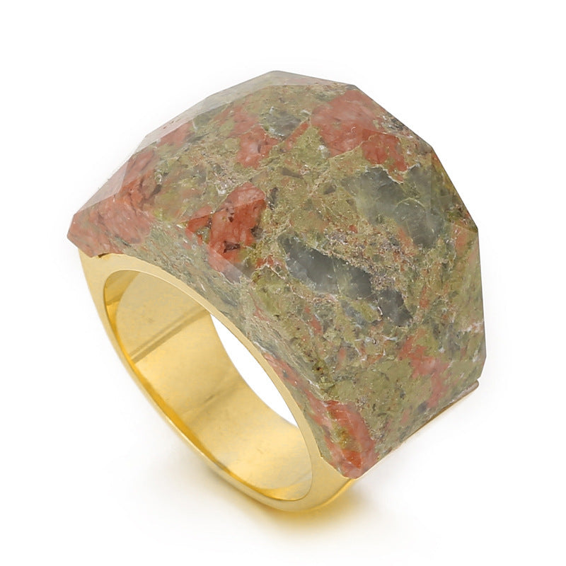 Women's Fashion Natural Stone Ring