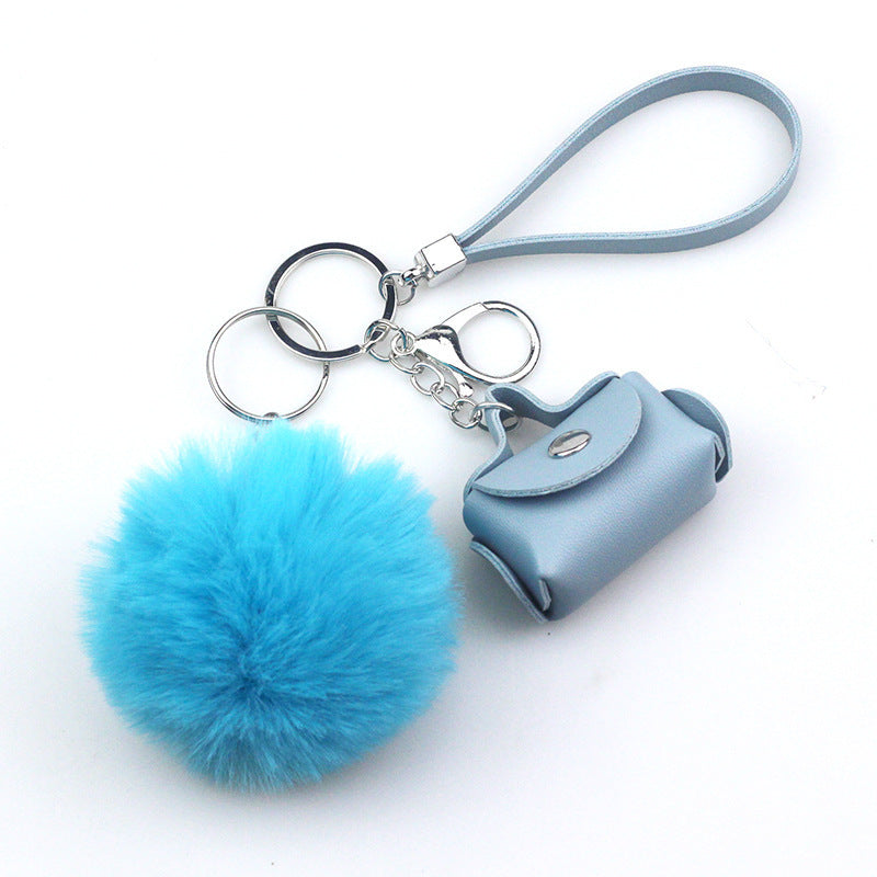 Fashion Ornaments Creative Leather Bag Keychain