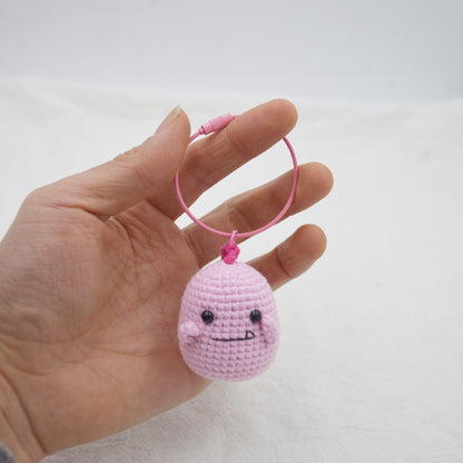 Little Dinosaur Knitted Pendant Key Ring