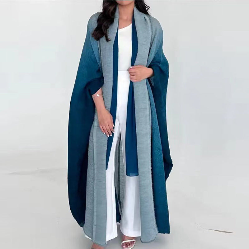 Sanzhai Shoulder Cloak Coat Pleated Loose Plus Size Scarf