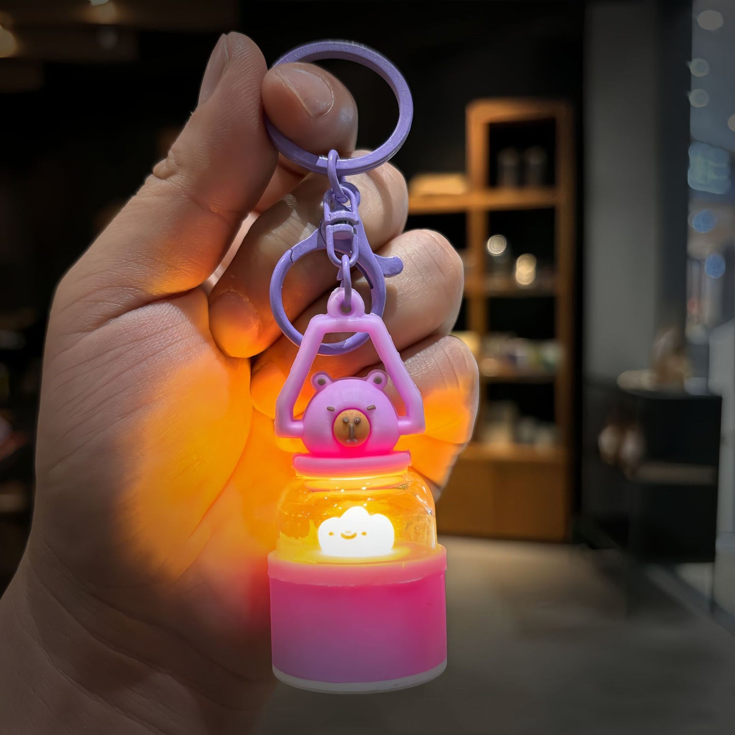 Capabala Creative Small Night Lamp Keychain