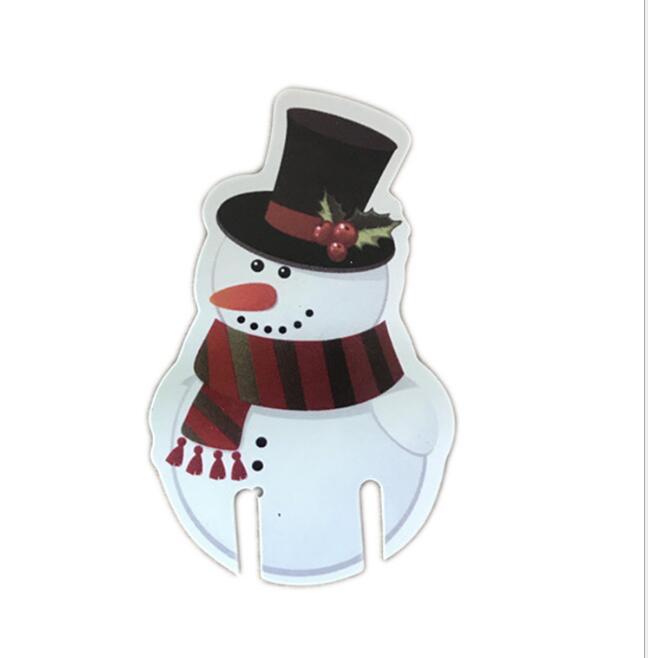 Lote de 10 unidades de gorros navideños de papel rojo para copas de vino, champán y bebidas, decoración de mesa para fiestas navideñas, decoraciones DIY para el hogar 