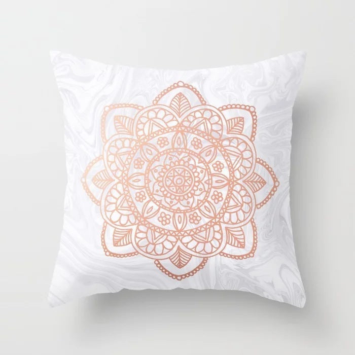 Pink sofa cushion cushion pillowcase