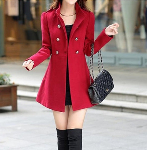 Women's Woolen Coat Korean Style Woolen