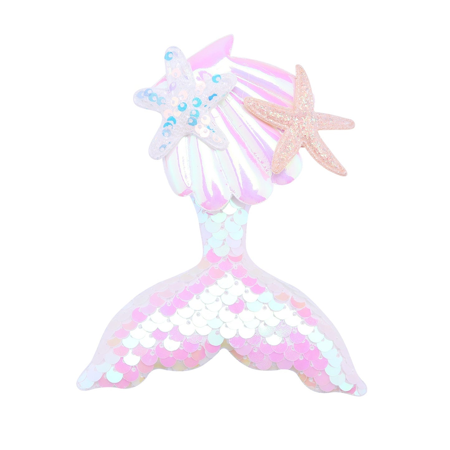 Cartoon Mermaid Tail Barrettes Little Girl Hair Clip Side