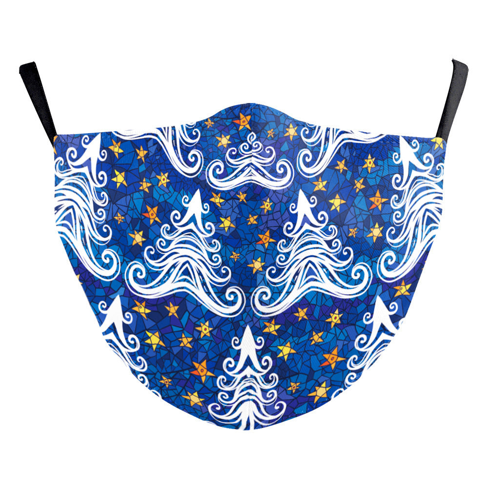 Christmas Starry Sky Digital Printing Dust Mask