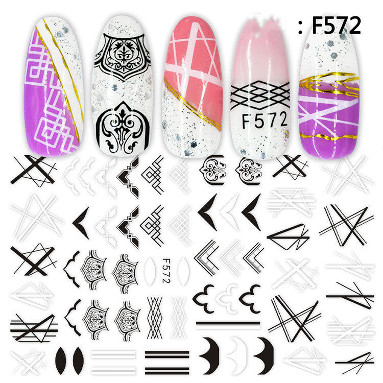 Japanese Three-dimensional 5D Embossed Nail Stickers