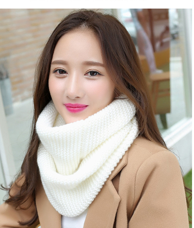 Autumn-Winter Warm And Thickening Solid Color Women's Scarf Winter